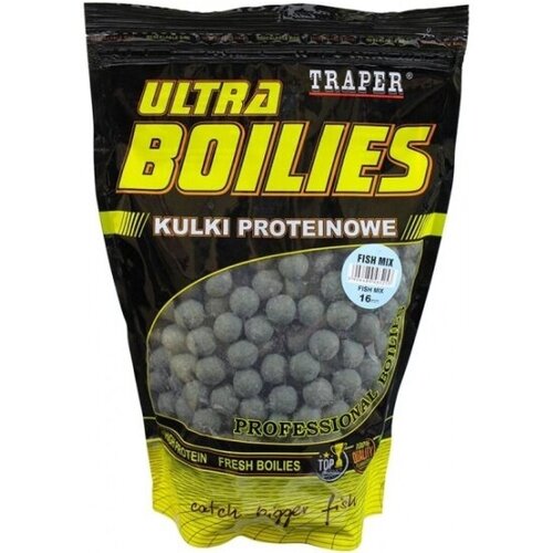 бойлы карповые traper kulki proteinowe ultra konopie 12 мм x 500 гр бойлы конопля Бойлы карповые Traper Kulki proteinowe ultra Fish Mix 16 мм x 100 гр (Бойлы Рыбный Микс)