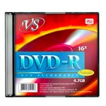 Диск VS DVD-R, 4.7 Гб, 5 штук (Ink Printable) - изображение