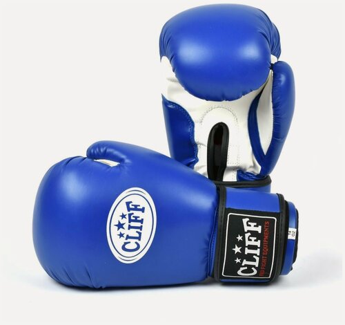 Изображение товара Перчатки CLIFF "DRAGON Classic", тренировочные, синтетическая кожа, 14oz, синие