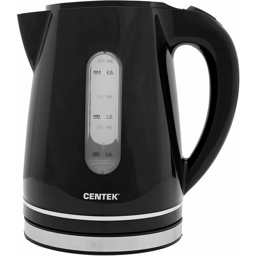 Чайник электрический CENTEK CT-0043, 2200Вт, черный и серый чайник centek ct 0007 черный