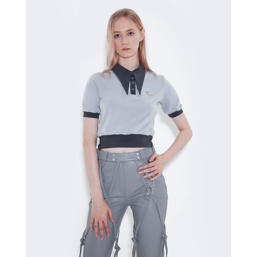 фото Поло mardo._, хлопок, размер xs, черный