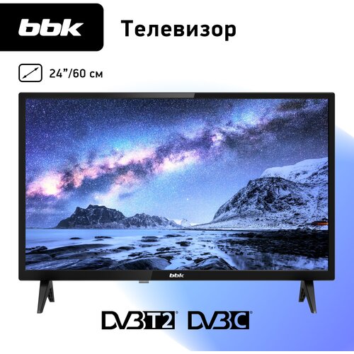 LED телевизор BBK 24LEM-1008T2C черный 850600₽
