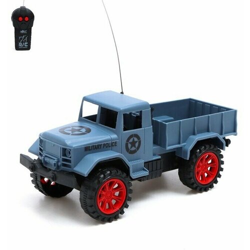 Грузовик радиоуправляемый Военный, работает от батареек, цвет синий радиоуправляемые игрушки wl toys радиоуправляемый советский военный грузовик урал