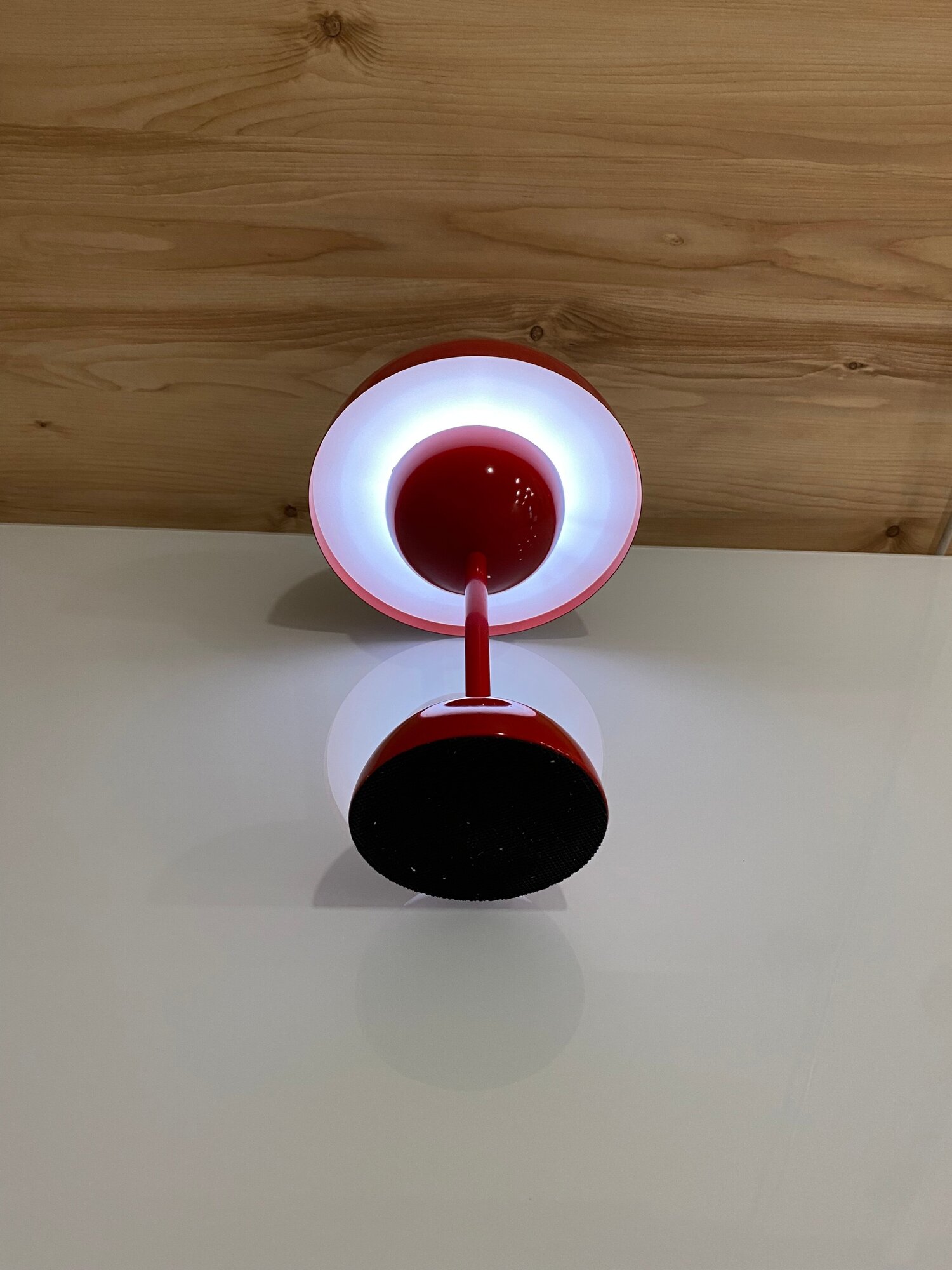 Лампа настольная светодиодная беспроводная LevelDesk SNR, красный - фотография № 11