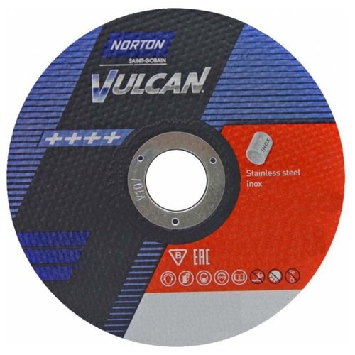 Круг отрезной 180х2.5x22.2 мм для металла Vulcan NORTON (66252925445)