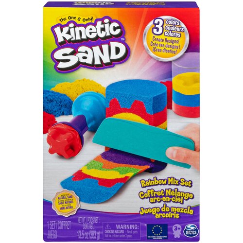 Набор для лепки Kinetic Sand Кинетический песок Набор Радуга 6053691