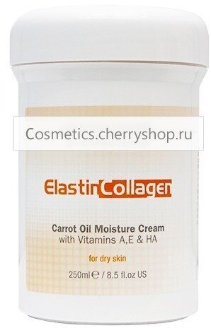 Christina Elastin Collagen Carrot Oil Moisture Cream (Увлажняющий крем для сухой кожи), 250 мл