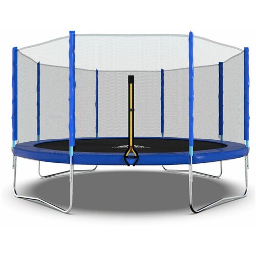 Батут DFC Trampoline Fitness с сеткой 14ft Синий