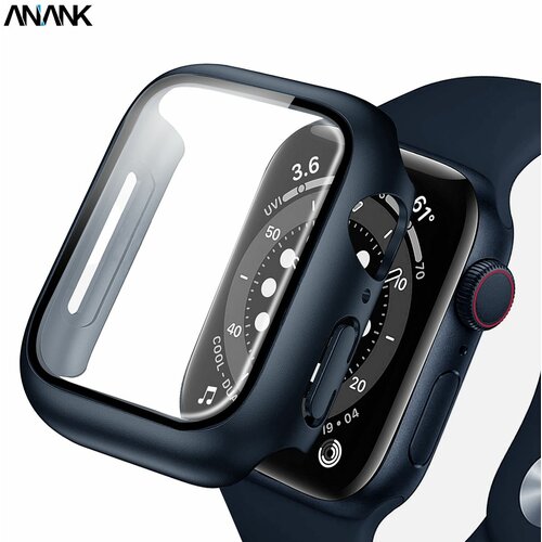 Защитное стекло с бампером ANANK Screen Guard Apple Watch 40 mm синий