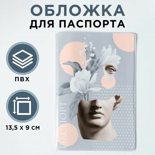 Обложка для паспорта , мультиколор, серый для паспорта mega trade серый