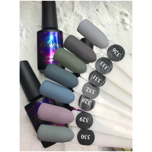 Cosmos Матовое верхнее покрытие для ногтей Бархат 7 мл 410₽