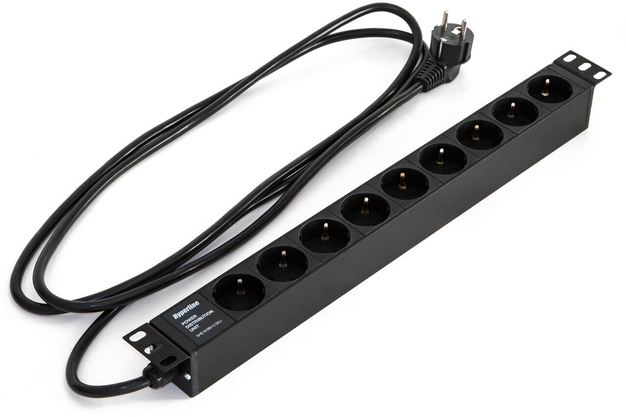 Блок розеток (PDU) Hyperline (SHE19-9SH-2.5EU)