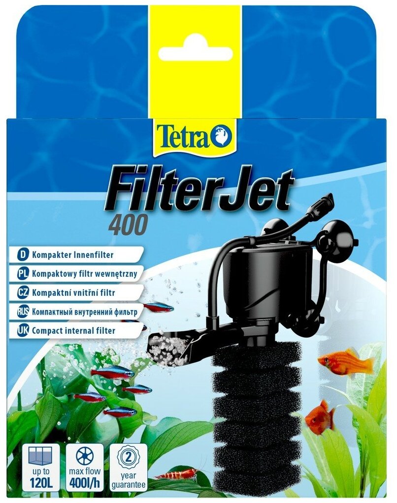 Фильтр внутренний Tetra FilterJet 400 для аквариума 50 - 120 л (400 л/ч, 4 Вт)