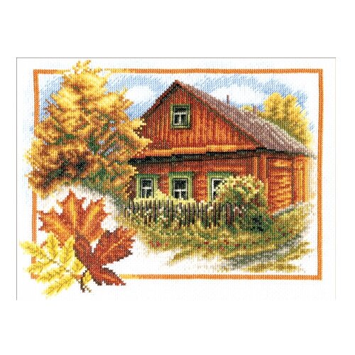 PANNA Набор для вышивания ПС-0314 Осень в деревне, 23 х 28.5 см