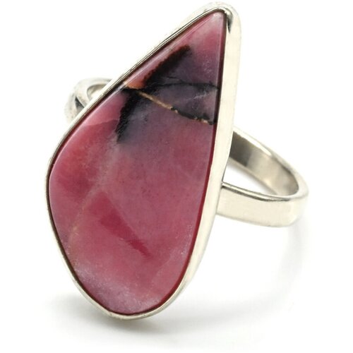 фото Кольцо радуга камня, малахит, кварц, родонит, размер 16, зеленый, розовый