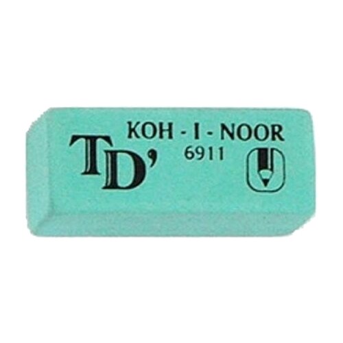 KOH-I-NOOR Ластик 6911/20, 6911020005KD микс 1 ластик koh i noor 6541 6541060007kdru прямоугольный 50х13х7мм каучук двусторонний