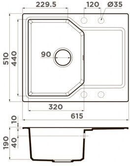 Кухонная мойка Omoikiri Yasugata 48R-SA - фотография № 7