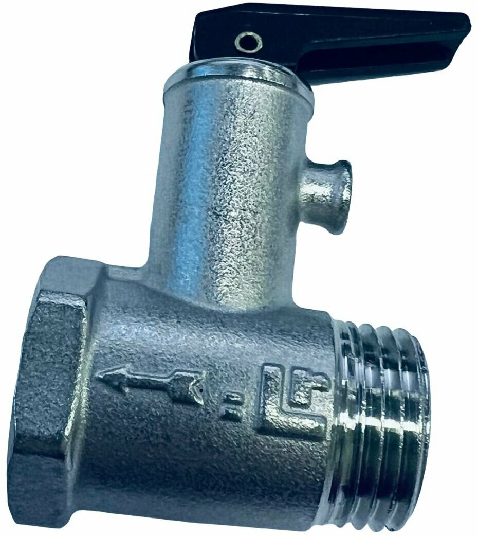 Клапан предохранительный с рычажком для водонагревателей 1/2" 85 Бар Италия - 571730
