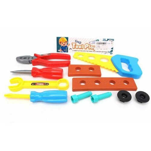 Набор инструментов детский Наша Игрушка 11 предметов, коробка, пластик (G101-12)