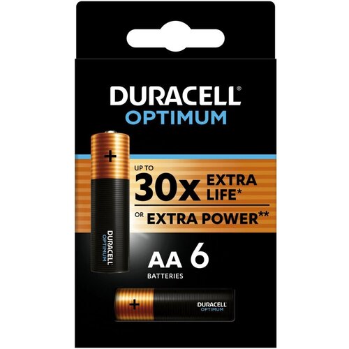 Батарейки Duracell Optimum LR6-6BL (5014065) АА/алкалиновые/1,5v/6шт./уп