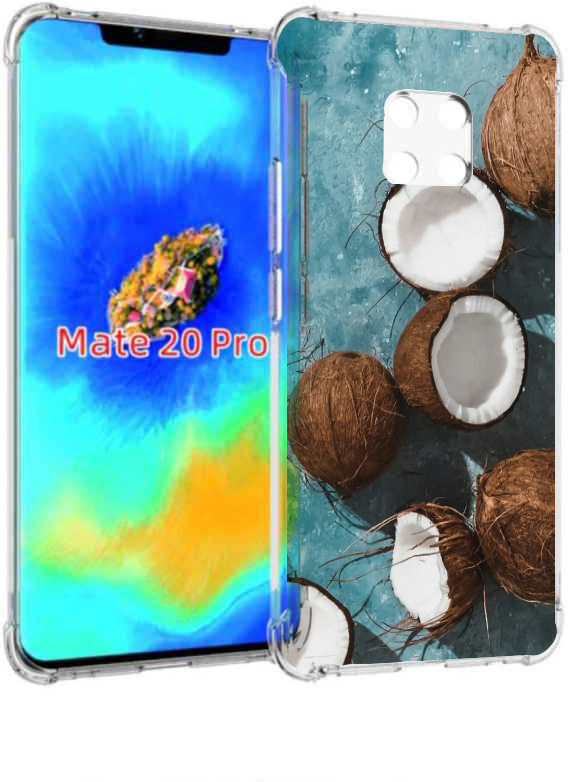 Чехол задняя панель накладка бампер MyPads красивые-кокосы для Huawei Mate 20 Pro/Mate 20 RS 6.39