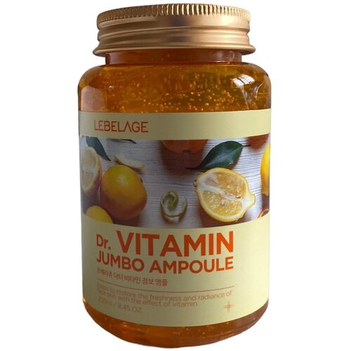 Lebelage Ампульная сыворотка с витаминами / Dr. Vitamin Jumbo Ampoule, 250 мл ампульная сыворотка для лица с витамином с dr vitamin jumbo ampoule 250мл