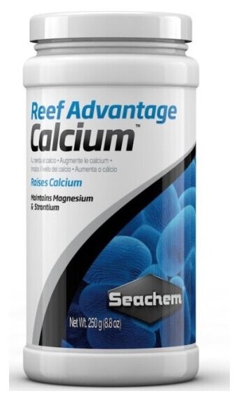 Комбинация важных элементов Seachem Reef Advantage Calcium Добавка кальция, магния и стронция 250г