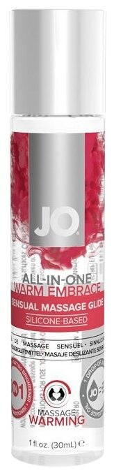  - JO All-In-One Glide Massage Glide Warm Embrace, 30 