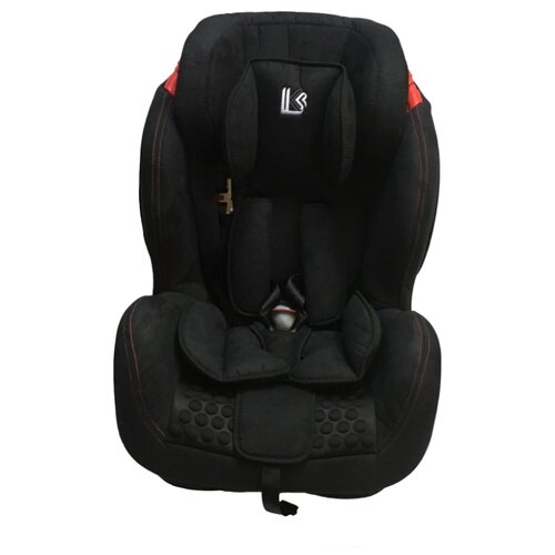 фото Автокресло группа 1/2/3 (9-36 кг) little king bq-06 isofix, черный велюр