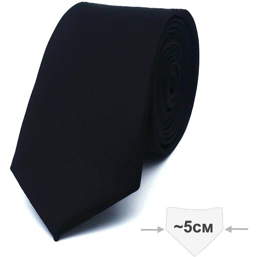 Галстук Westcolor, узкий, однотонный, черный
