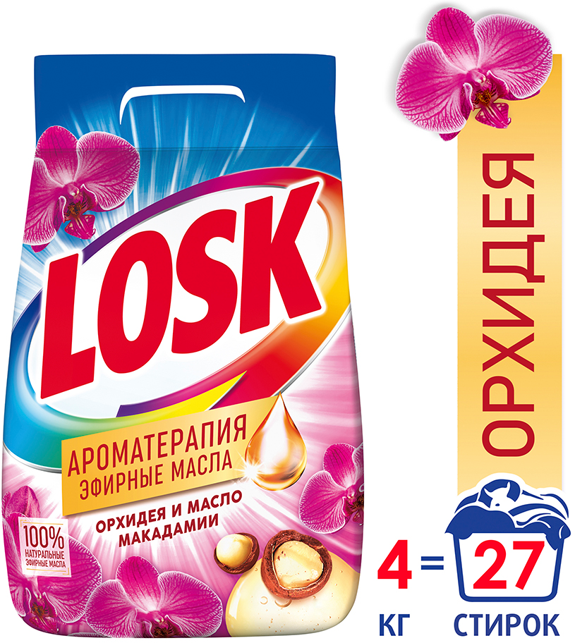 Стиральный порошок Losk Active-Zyme 6 Ароматерапия Эфирные масла 2.7кг Henkel - фото №11