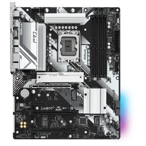 Материнская плата ASRock B760 PRO RS/D4 материнская плата asus rog strix z590 f gaming wifi soc 1200 intel z590 4xddr4 atx ac 97 8ch 7 1 2 5gg raid hdmi dp 1471253