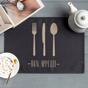 Салфетка на стол Доляна Bon appetit, 30х45 см, полиэстер