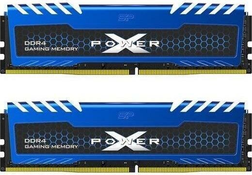 Оперативная память для компьютера 16Gb (2x8Gb) PC4-25600 3200MHz DDR4 DIMM CL16 Silicon Power SP016GXLZU320BDA