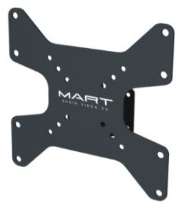 Кронштейны для техники MART Кронштейн настенный MART 301S 10-37 (фиксированный, вылет 18мм, до 25 кг, черный)