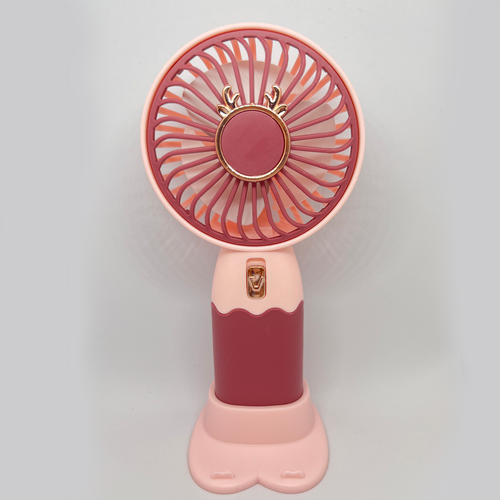 Портативный мини-вентилятор / Ручной вентилятор / Настольный вентилятор / Розовый перезаряжаемый мини складной настольный ручной вентилятор кулер 3 х ступенчатый вентилятор