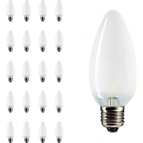 Лампа накаливания Philips B35 40W E27 матовая свеча (комплект из 20 шт)
