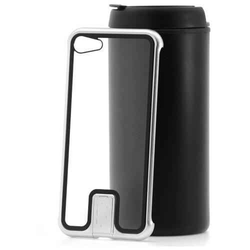 фото Чехол на ip 7/8 kruche push-pull frameless silver