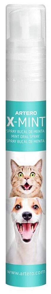 Спрей Artero X-mint устраняет неприятный запах изо рта собаки