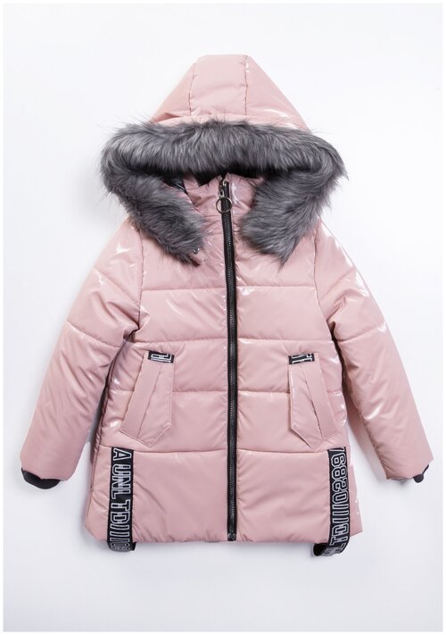Куртка MIDIMOD GOLD, размер 122-128, розовый, серый