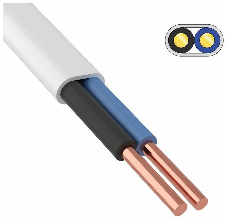 фото Провод ККЗ 01-8351-2 пбвв/ПУСП 2x1,5 мм 100 м ГОСТ 26445-85, ТУ 3551-021-38229892-2017, катушка