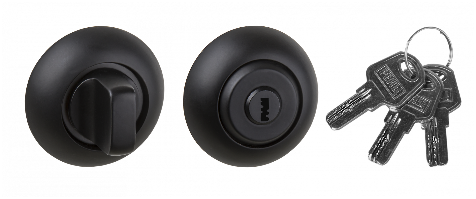 Завертка с ключом RENZ BK-K 08 Black (черный) - фотография № 1