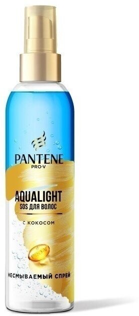 Несмываемый спрей для волос Pantene Aqua Light, 150 мл