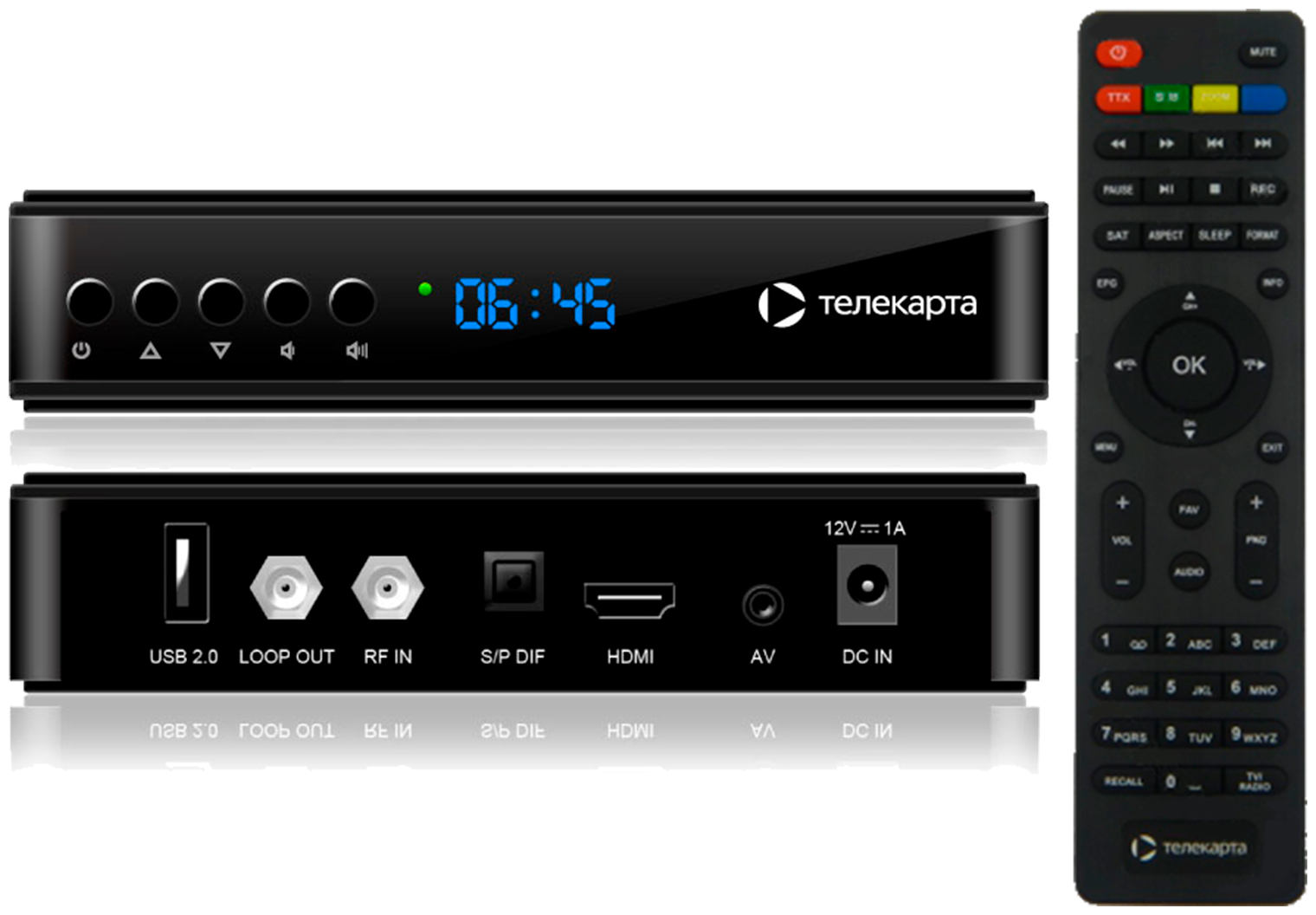 Спутниковый HD-ресивер ТЕЛЕКАРТА EVO 09 HD (CTI) + смарт-карта "Вездеход" умножай на 10