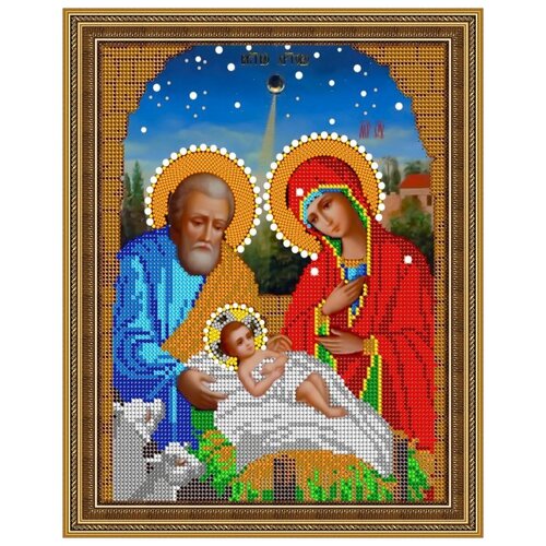 фото Набор 19*24смдля вышивания бисером «рождество христово» чехия светлица
