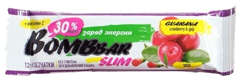 Bombbar протеиновый батончик Slim + Vitamin C и гуарана (35 г)