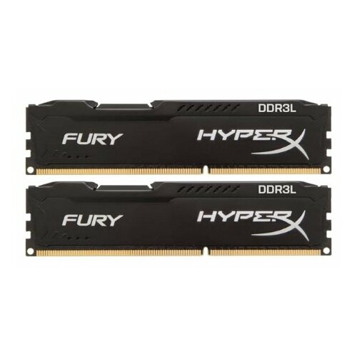 Модуль памяти Kingston 16GB 1866MHz Ddr3l CL11 Dimm Kit of 2 135V HyperX Fury Black HX318LC11FBK2 1238600₽