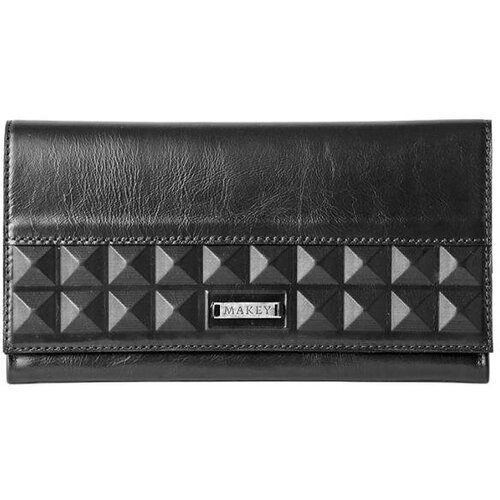 фото Кошелек макей 021-08-44, фактура тиснение, черный