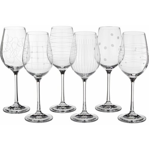 Набор из 6-ти бокалов для вина Виола микс Объем: 250 мл