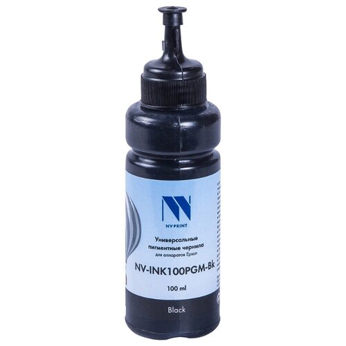 Чернила NV PRINT NV-INK100PGM Black универсальные пигментные для аппаратов Epson (100ml)